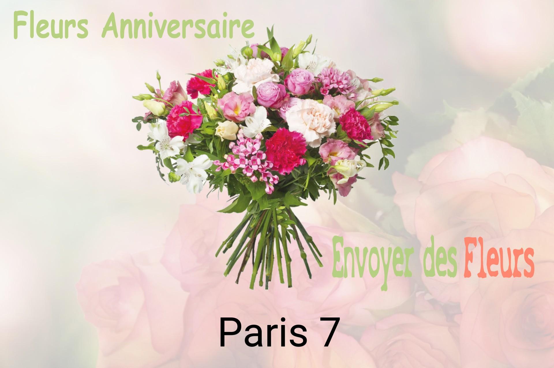 Bouquet de fleurs d’anniversaire livré à Paris-7