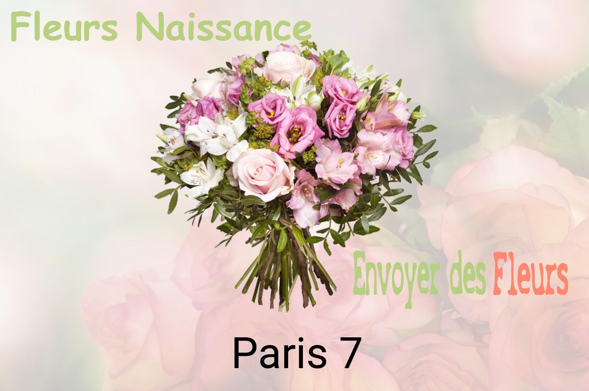 Bouquet de fleurs de naissance livré à Paris-7
