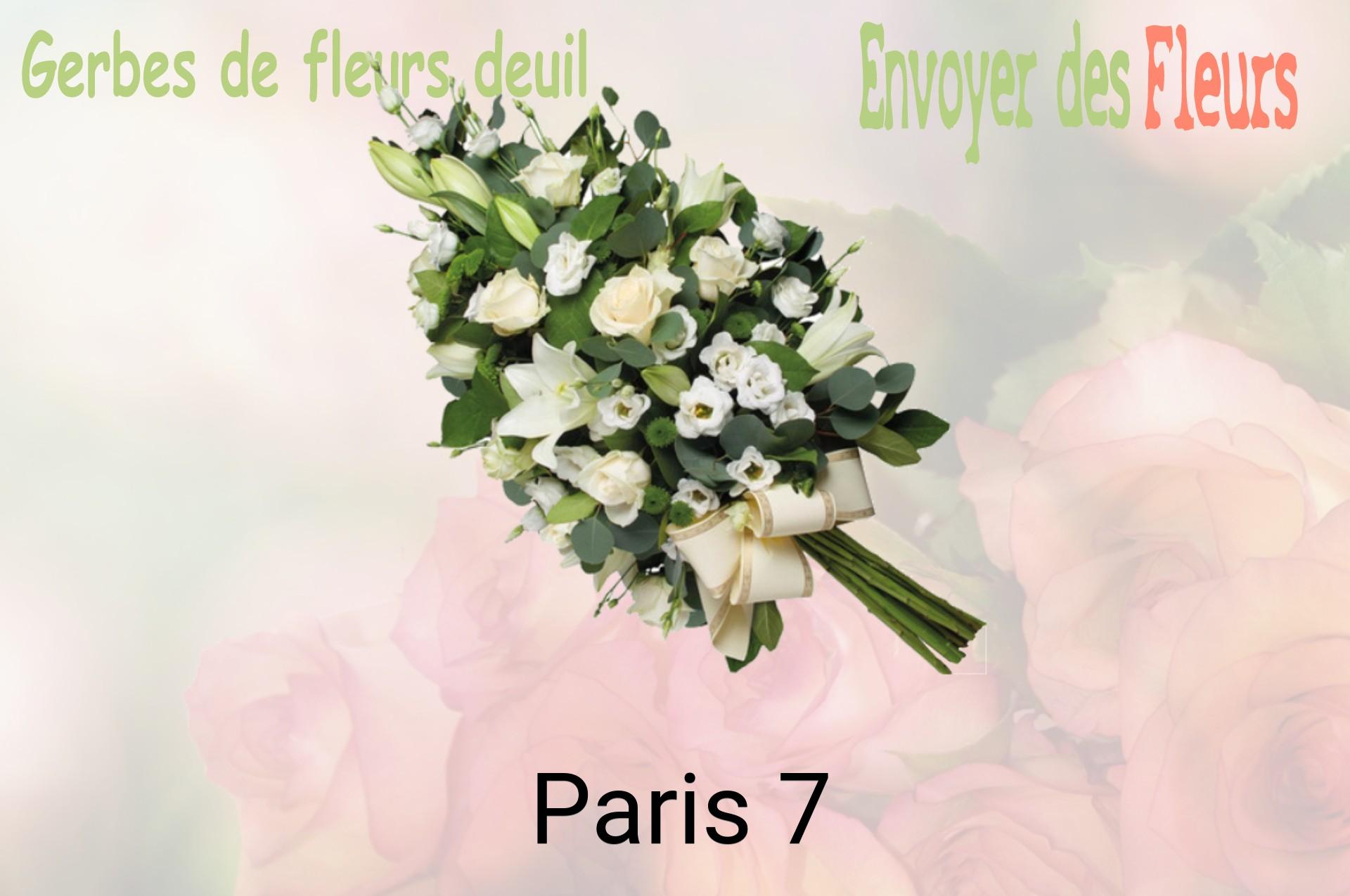 Gerbe de fleurs de deuil livrée à Paris-7